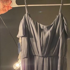 Dusty Blue floor length gown